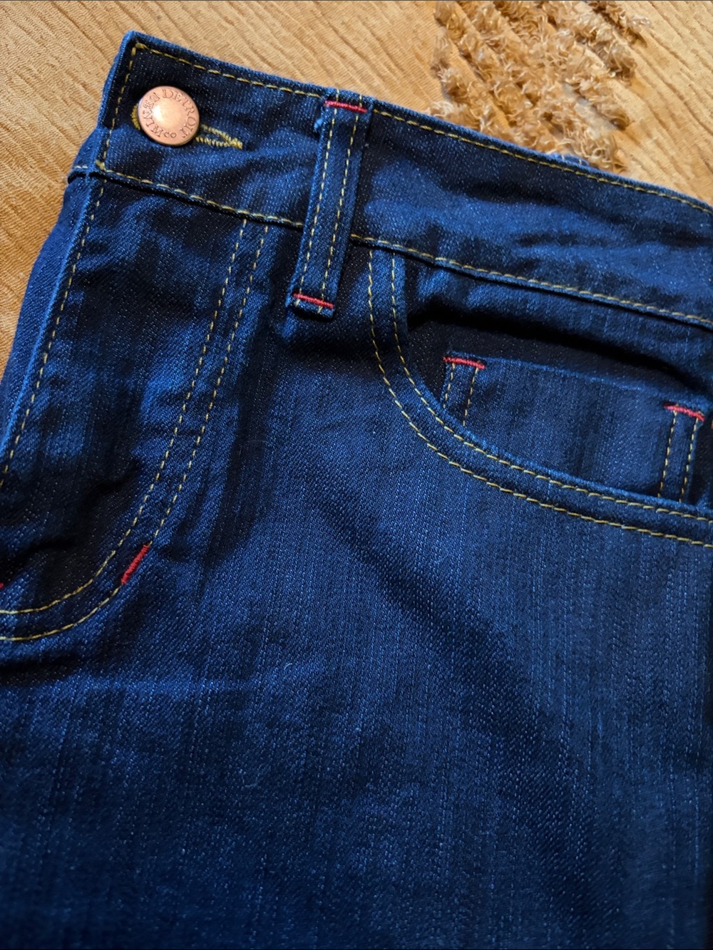 Detroit Denim Co. Women's 27 SL Straight Leg Jeans Dark Wash Made in USA Rare - Picture 2 of 7